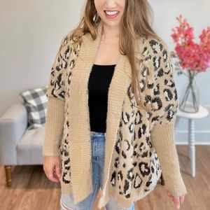 Draped Sweater Cardigan